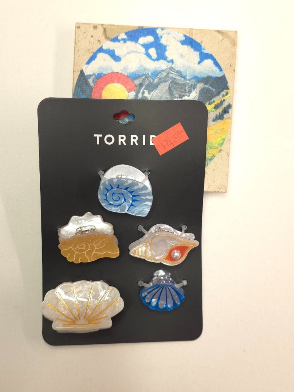 Torrid Shell Summer Clips - 5 Piece Multi Hair Clip Set